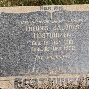 OOSTHUIZEN Theunis Jacobus 1913-1952