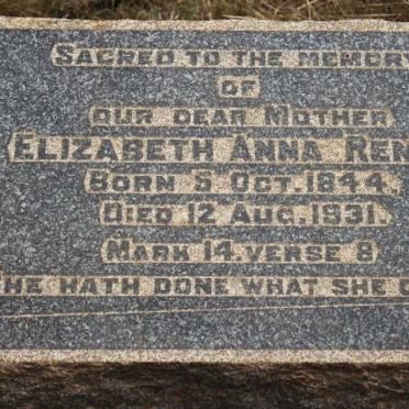 RENDU Elizabeth Anna 1844-1931