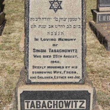 TABACHOWITZ Simon   -1940