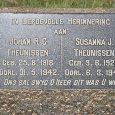 THEUNISSEN Johan R.G. 1918-1942 &amp; Susanna J. 1920-1944