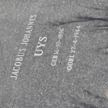 UYS Jacobus Johannes 1896-1944