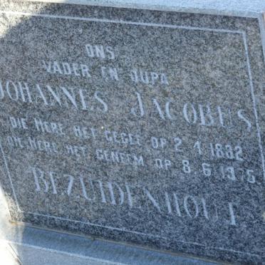 BEZUIDENHOUT Johannes Jacobus 1882-1975