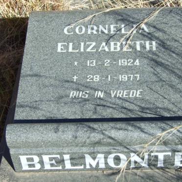 BELMONTE Cornelia Elizabeth 1924-1977