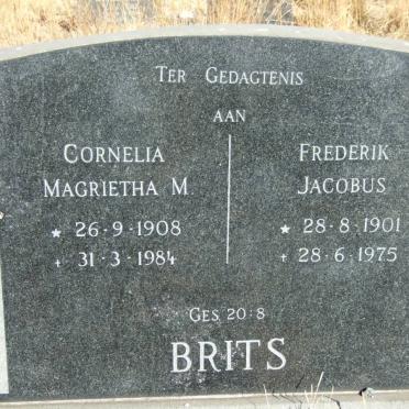 BRITS Frederik Jacobus 1901-1975 &amp; Cornelia Magrietha M. 1908-1984