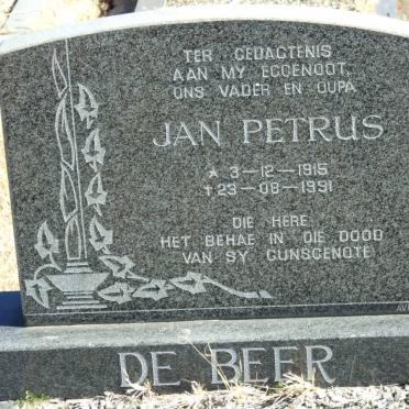 BEER Jan Petrus, de 1915-1991