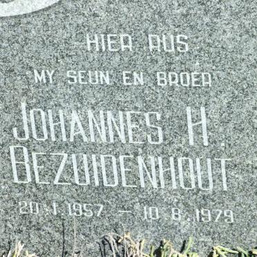 BEZUIDENHOUT Johannes H. 1957-1979