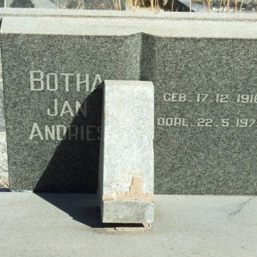 BOTHA Jan Andries 1916-1979
