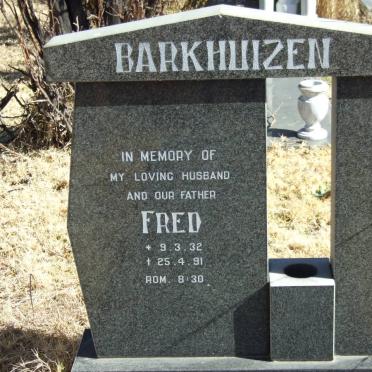 BARKHUIZEN Fred 1932-1991