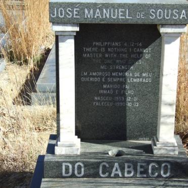 CABECO Jose Manuel de Sousa, do 1959-1990