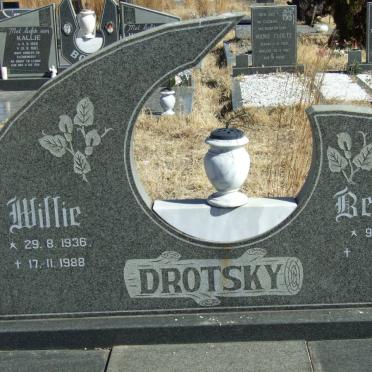 DROTSKY Willie 1936-1988 &amp; Betsie 1941-