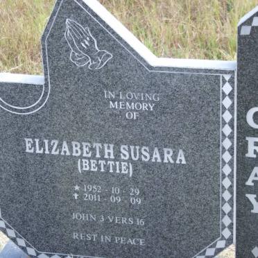 GRAY Elizabeth Susara 1952-2011