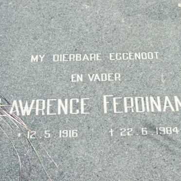 GROBLER Lawrence Ferdinand 1916-1984 &amp; Maria Martha 1919-2002