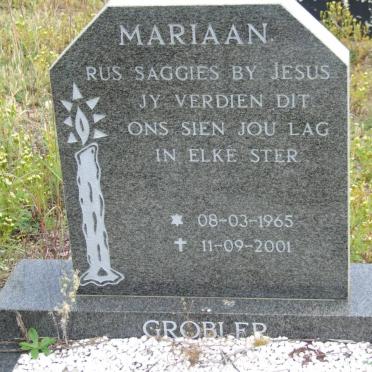 GROBLER Mariaan 1965-2001