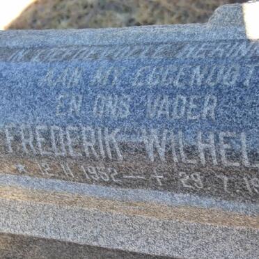 RENSBURG Frederik Wilhelm, Jansen van 1952-1979