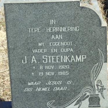 STEENKAMP J.A. 1920-1985