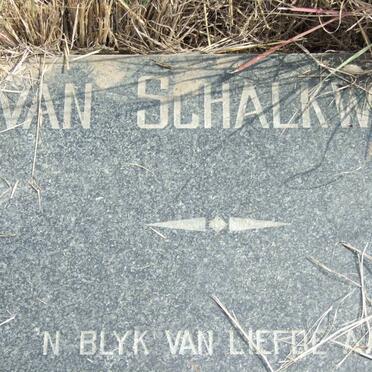 SCHALKWYK Schalk, van 1931-1985 &amp; Koba 1929-