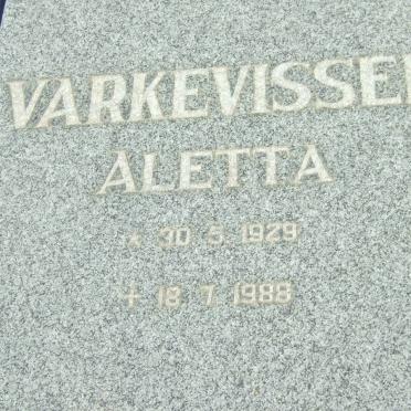 VARKEVISSER Aletta 1929-1988