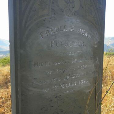 HOLSCHER Frederik Jean 1834-1893