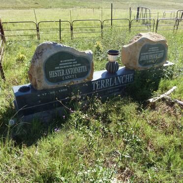 TERBLANCHE Adolph Hendrik Smith 1950-2012 &amp; Hester Antoinetta 1952-