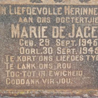 JAGER Marie, de 1945-1945