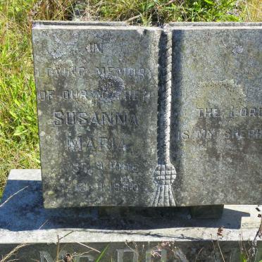 McDONALD Susanna Maria 1906-1980