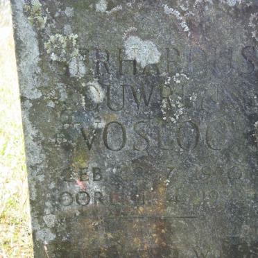 VOSLOO Gerhardus Louwrens 1970-1972