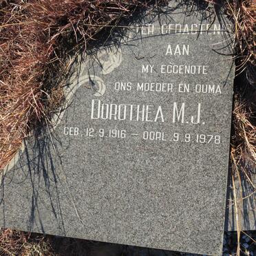 ? Dorothea M.J. 1916-1978