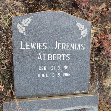 ALBERTS Lewies Jeremias 1891-1966
