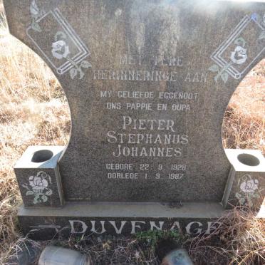 DUVENAGE Pieter Stephanus Johannes 1928-1987