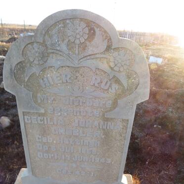 GROBLER Cecilia Johanna nee HATTINGH 1868-1943