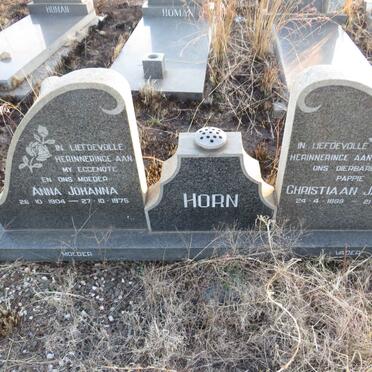 HORN Christiaan Jacobus 1899-1981 & Anna Johanna 1904-1975