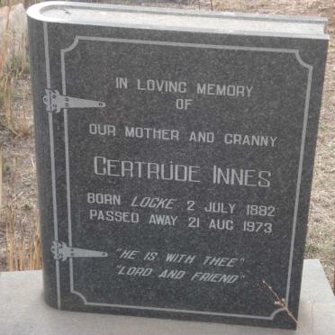 INNES Gertrude 1882-1973