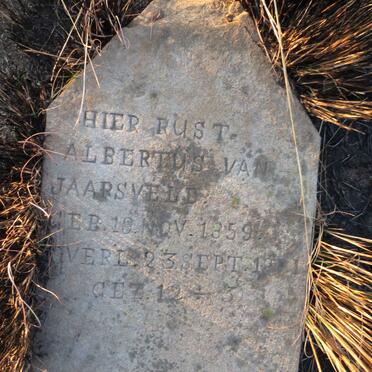 JAARSVELD Albertus, van 1859-1911