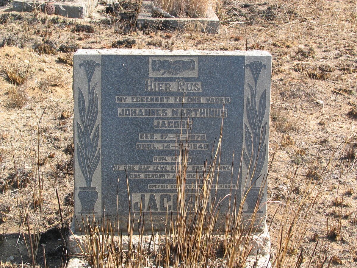 JACOBS Johannes Marthinus 1878-1948 