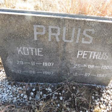 PRUIS Petrus 1906-1987 & Kotie 1907-1987