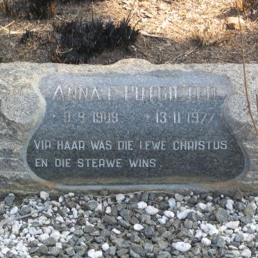 POTGIETER Anna F. 1909-1977