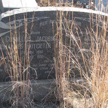 POTGIETER Cornelius Jacobus Johannes 1880-1950 &amp; Anna Francina SCHOOMBIE ?-?