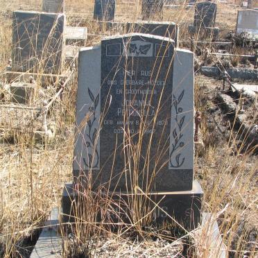 PRETORIUS Johanna Petronella nee VAN WYK 1873-1947 