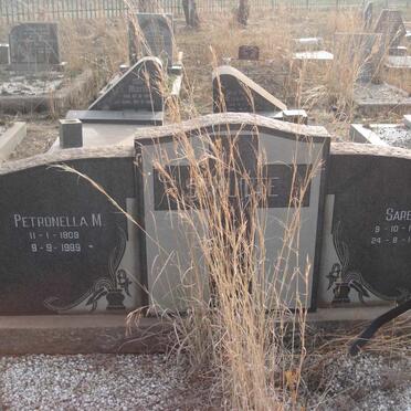 SCHUTTE Sarel 1909-1966 &amp; Petronella M. 1908-1989