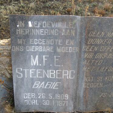 STEENBERG M.F.E. 1909-1971