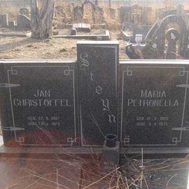 STEYN Jan Christoffel 1907-1973 &amp; Maria Petronella 1905-1975