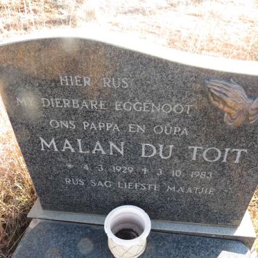 TOIT Malan, du 1929-1983 & G.W.J. 1931-2011 _1