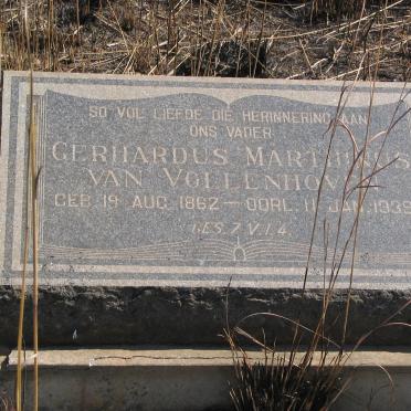 VOLLENHOVEN Gerhardus Marthinus, van 1862-1939