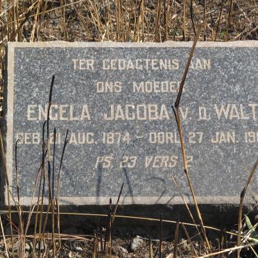 WALT Engela Jacoba, van der 1874-1962