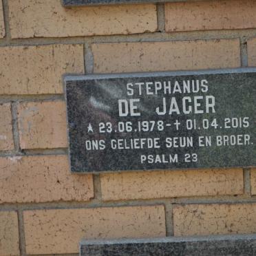 JAGER Stephanus, de 1978-2015