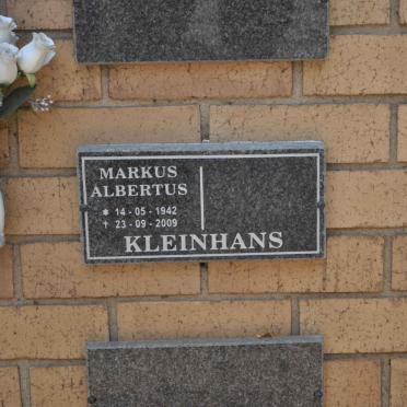 KLEINHANS Markus Albertus 1942-2009