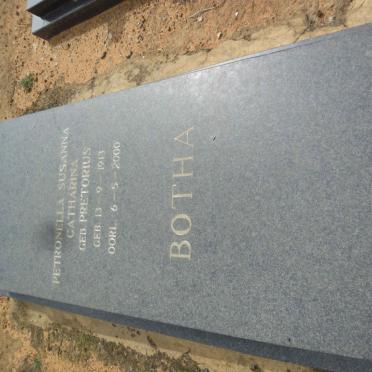 BOTHA Petronella Susanna Catharina nee PRETORIUS 1913-2000