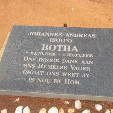 BOTHA Johannes Andreas 1930-2008