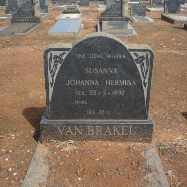 BRAKEL Susanna Johanna Hermina, van 1892-