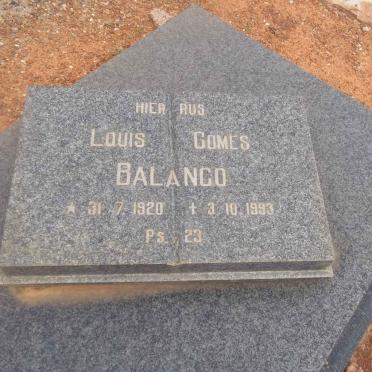 BALANCO Louis Gomes 1920-1993